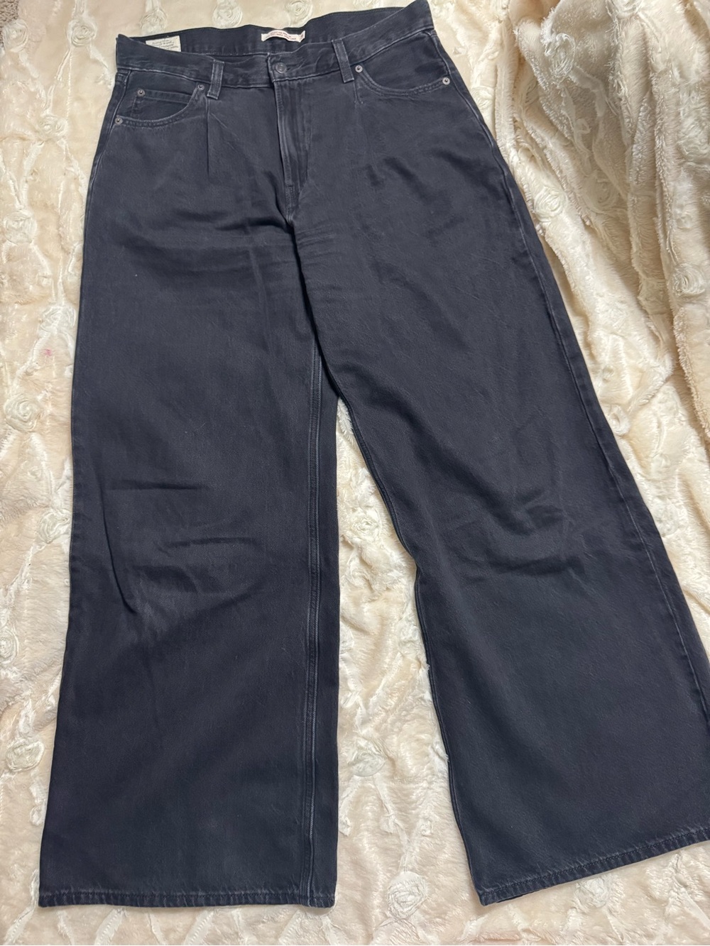 Levi’s Baggy Dad Wide Leg Black Denim Jeans